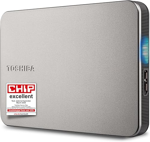 Toshiba Canvio Flex 1TB - Disco duro externo portátil de 2.5 pulgadas (HDD) para Mac, PC con Windows, teléfono inteligente y tableta, compatible con