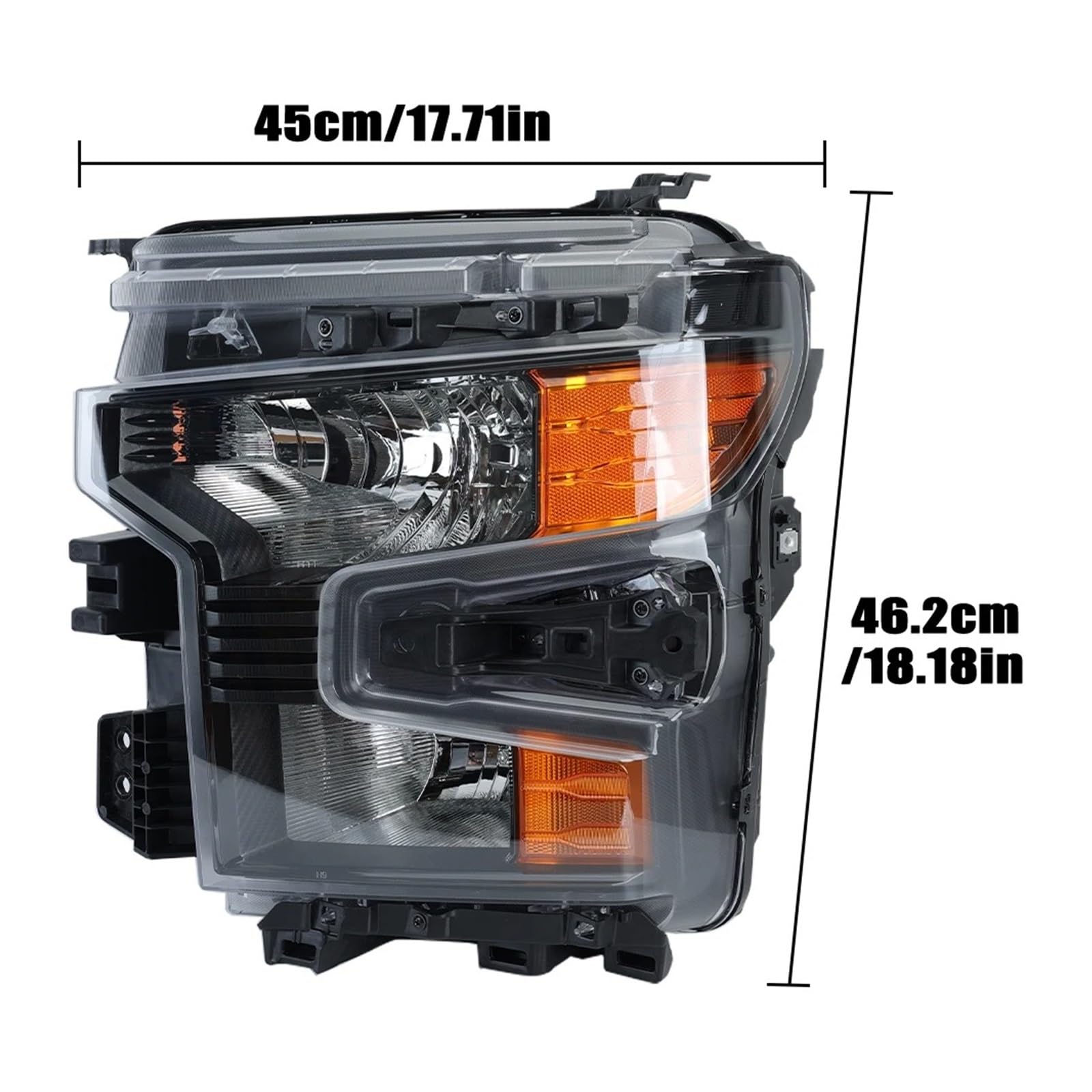 Luces De Circulación Diurna Para Chevrolet Para Silverado | 1500 2022-2024 Faro Con Bombilla Halógena Luz De Cabeza Cruce H11 Bombillas Altas HB3(Right passenger side)