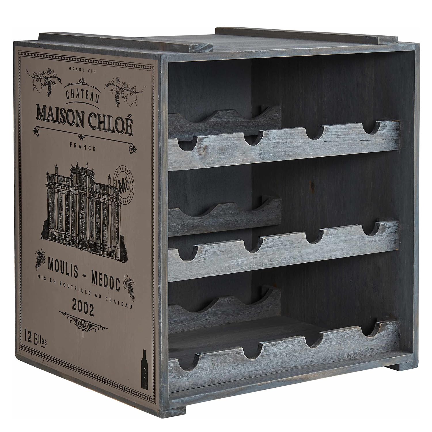 BUTLERS Weinregal 36x32 cm Tannenholz - VINOTHEK