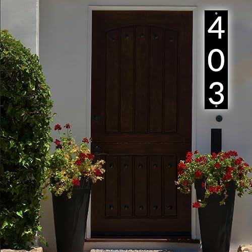 Miniatura 196 de Placa de dirección acrílica personalizada, letrero de dirección horizontal, utilizado para casa, puerta, calle o buzón Hengkuan-2