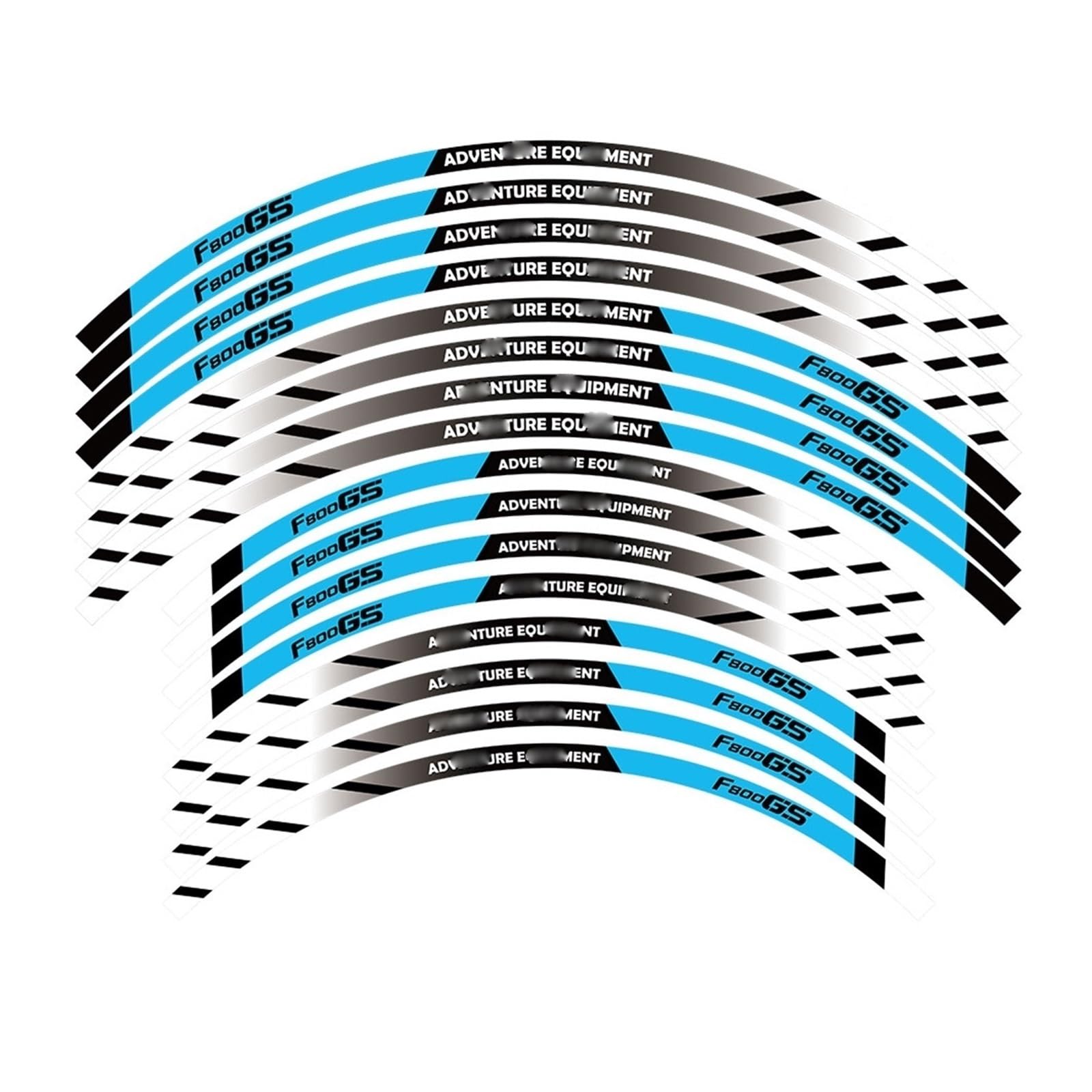 Motorcycle Decal Decorative Stripe Wheel Stickers Whole Set for F 800 GS for F800gs for F800GS for F800 GS(3)