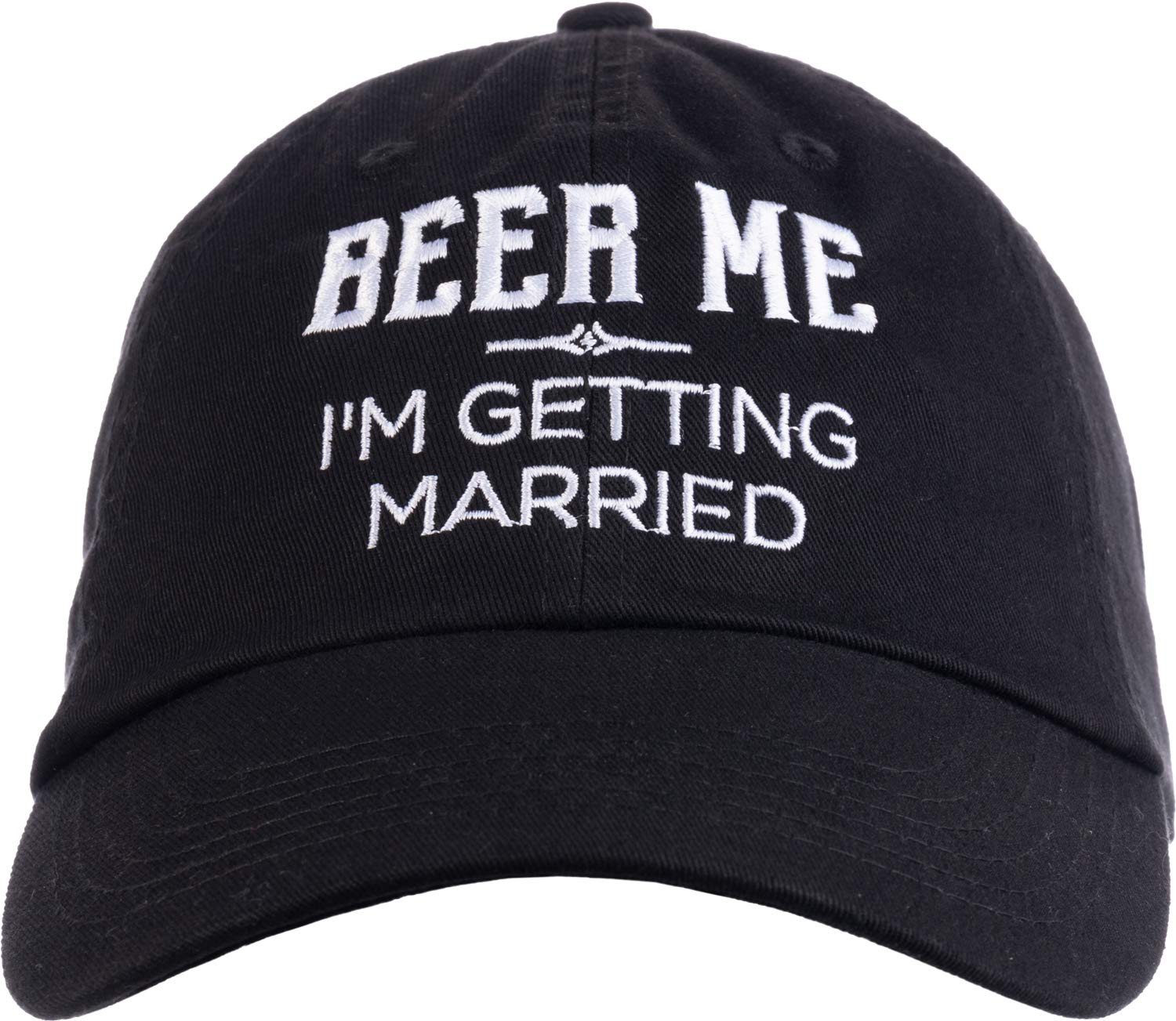 Ann Arbor T-shirt Co.Beer Me, I'm Getting Married | Black Groom Bachelor Party Baseball Cap Dad Hat