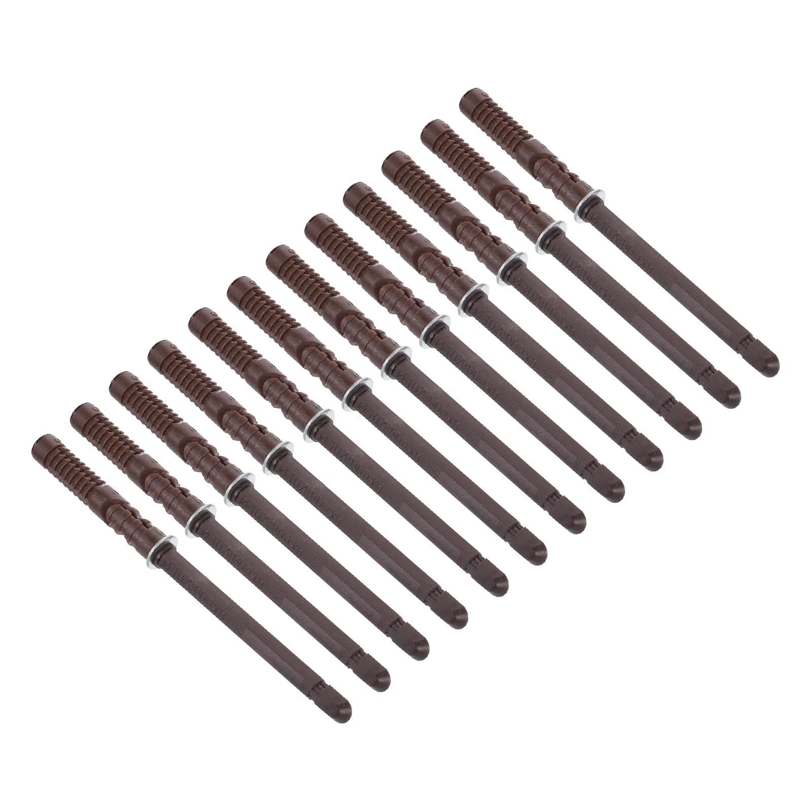 Supports d'étagère flottants invisibles en métal marron uxcell avec vis - Lot de 12
