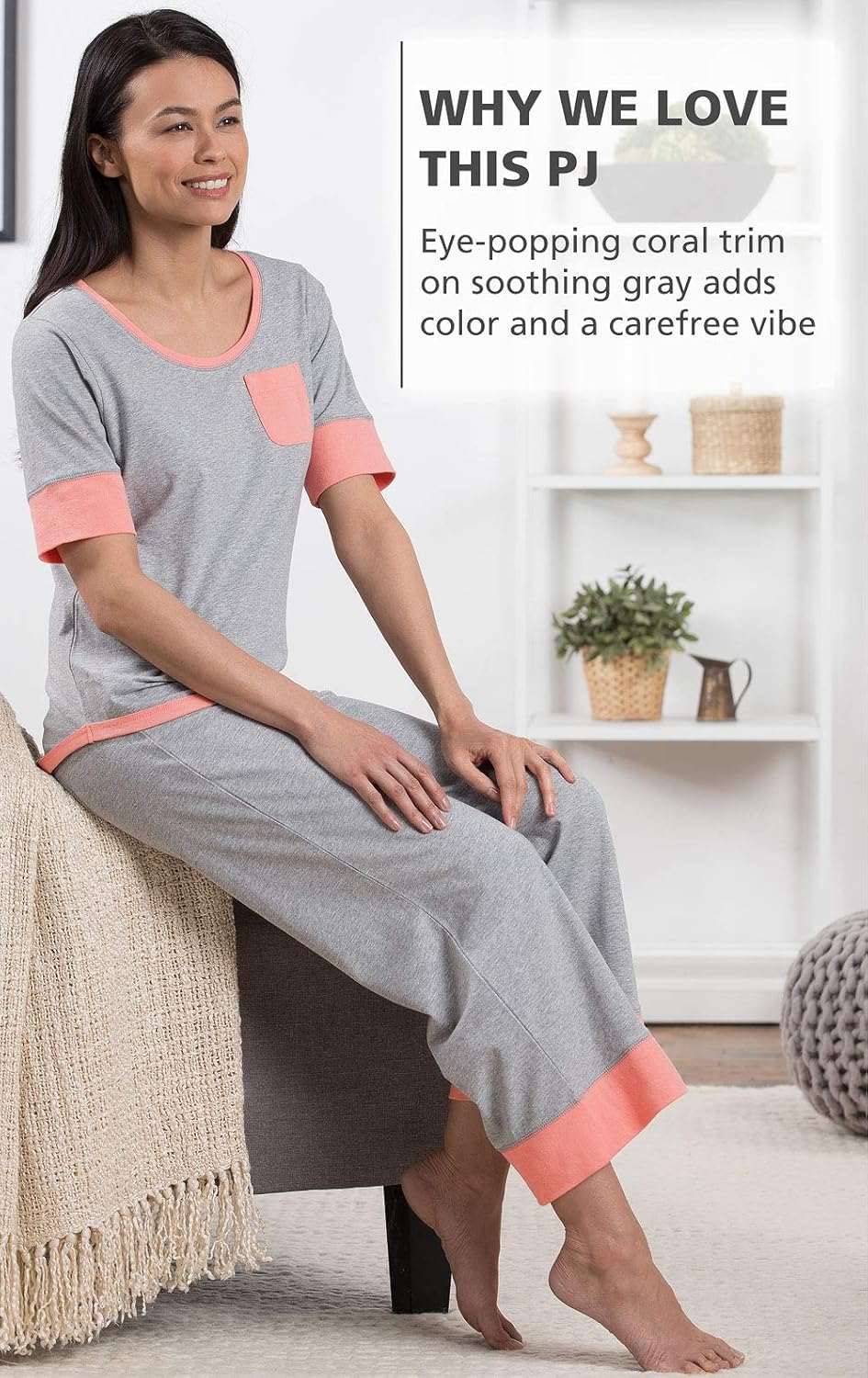 PajamaGram womens Pajamagram Cotton Pajamas Women Cozy - Image 4