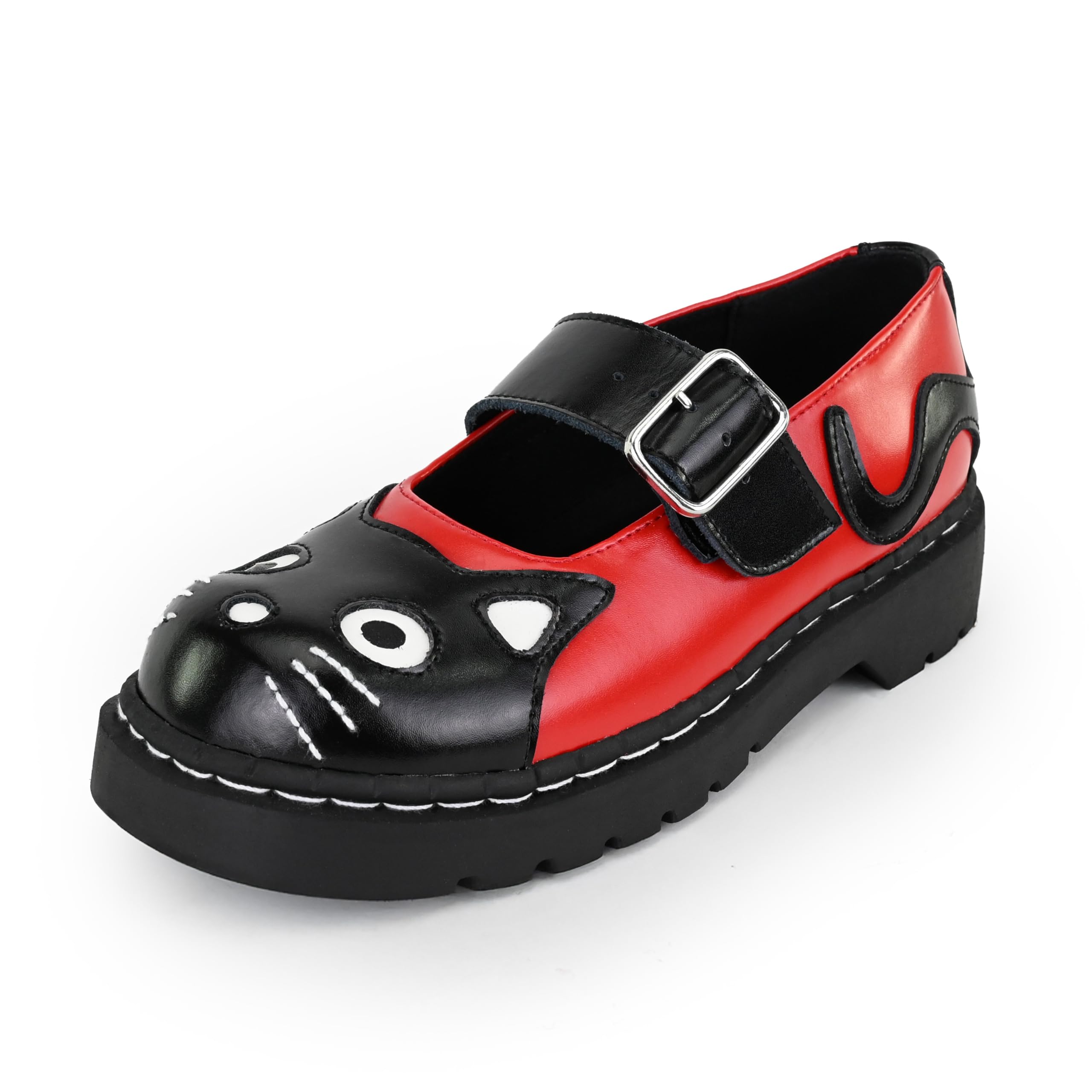 t.u.k Women s Cat Mary Jane Flat-picture-44