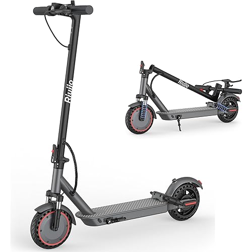 Electric Scooter with Seat for Adults - 19MPH & 15/21-Mile Range, 350W Motor, 8.5" Solid Tires with App Control & Dual Brake System - UL2272 Certified Folding Commuter E-Scooter for Adults