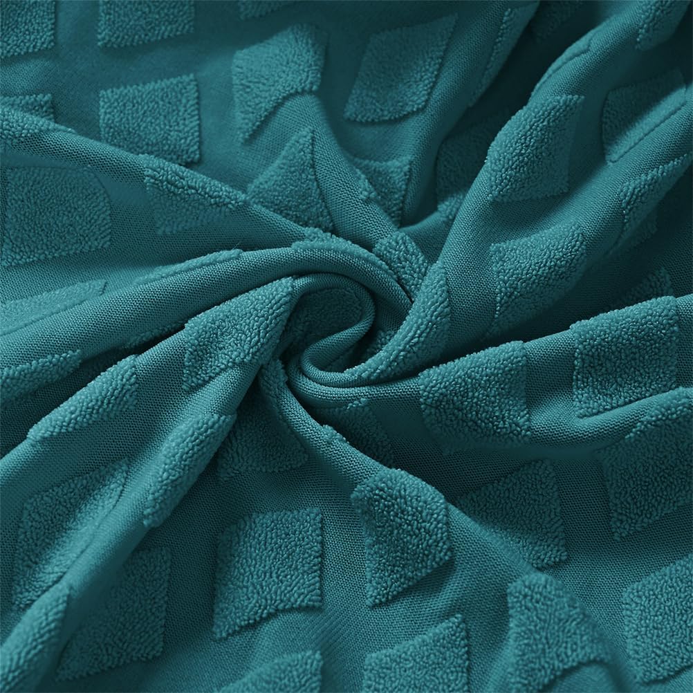 Dining Room Chairs with Armrest, High Elasticity Curved Back Chair Cover, Kitchen Chair Protector, for Home Living Office Decor,Coffee,2PCS