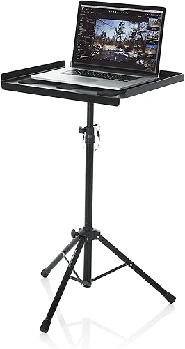 Miniatura 11 de Gator Frameworks Soporte de engranajes multimedia ajustable con soportes de montaje Vesa de 100 x 100  Ideal para portátiles Altura