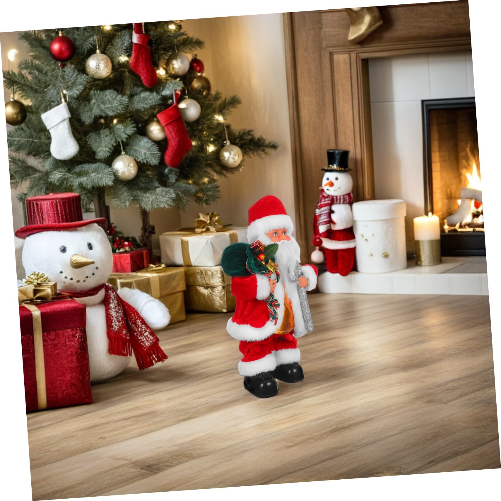 Juguete De Papá Noel Juguetes para La Fiesta Favors De La Fiesta De Navidad Juguete Navideño De Papá Noel Paño