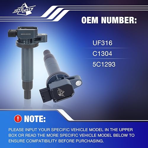 Miniatura 3 de Paquete de bobina de encendido de repuesto para Toyota Scion Echo Prius Yaris 2001-2009 xA xB 2004-2006 Reemplazo UF316 C1304 5C1293 Juego de 4