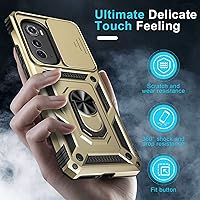 Vista 7 de Motorola Moto Edge 2022 - Funda para cámara deslizante integrada y protector de pantalla no para Edge Plus, resistente a prueba de golpes, funda