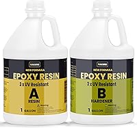 TAKIMO 2 Gallon Crystal Clear Epoxy Resin Kit - 3x UV Resistant, Bubble-Free, High Gloss for River Tables, Bar Tops & Art