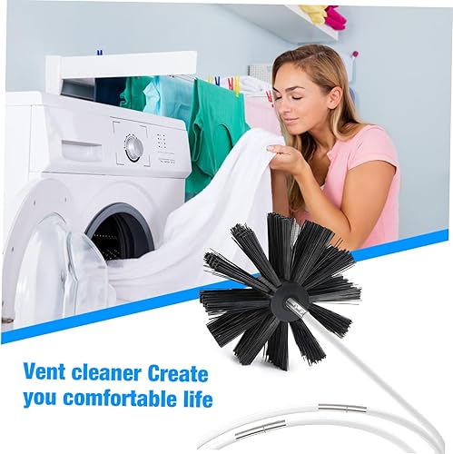 Miniatura 8 de TEHAUX Kit de limpieza para secadora de ventilación, cepillo de ventilación de nailon con tubos de fijación, herramientas de limpieza, accesorios