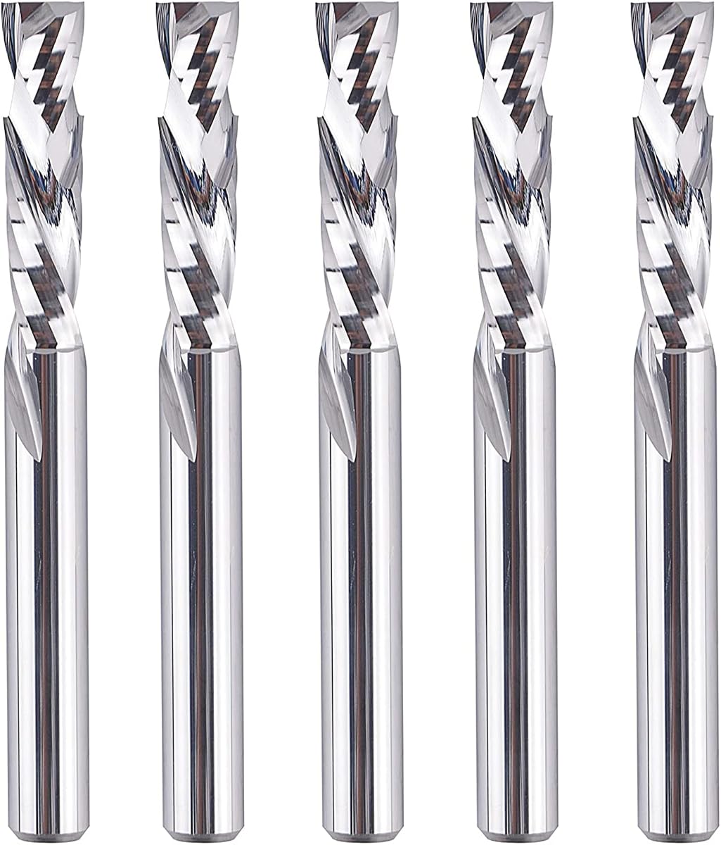 SpeTool 5PCS Compression Router Bits 1/4 inch