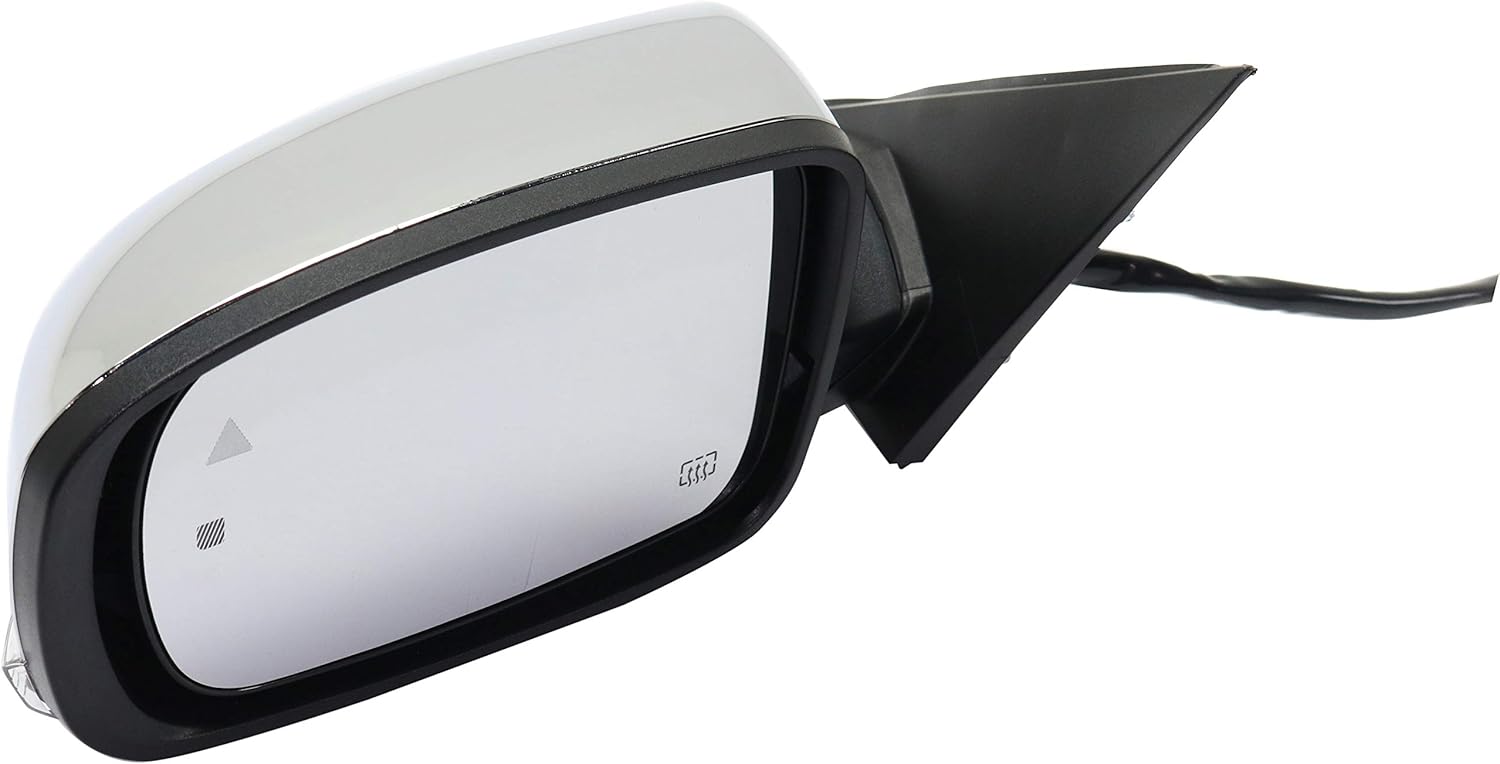 Garage-Pro Driver Side Power Heated Mirror for Chrysler 300 2011-2020 With Signal Light, Blind Spot Monitor, Memory & Puddle Lamp Chrome