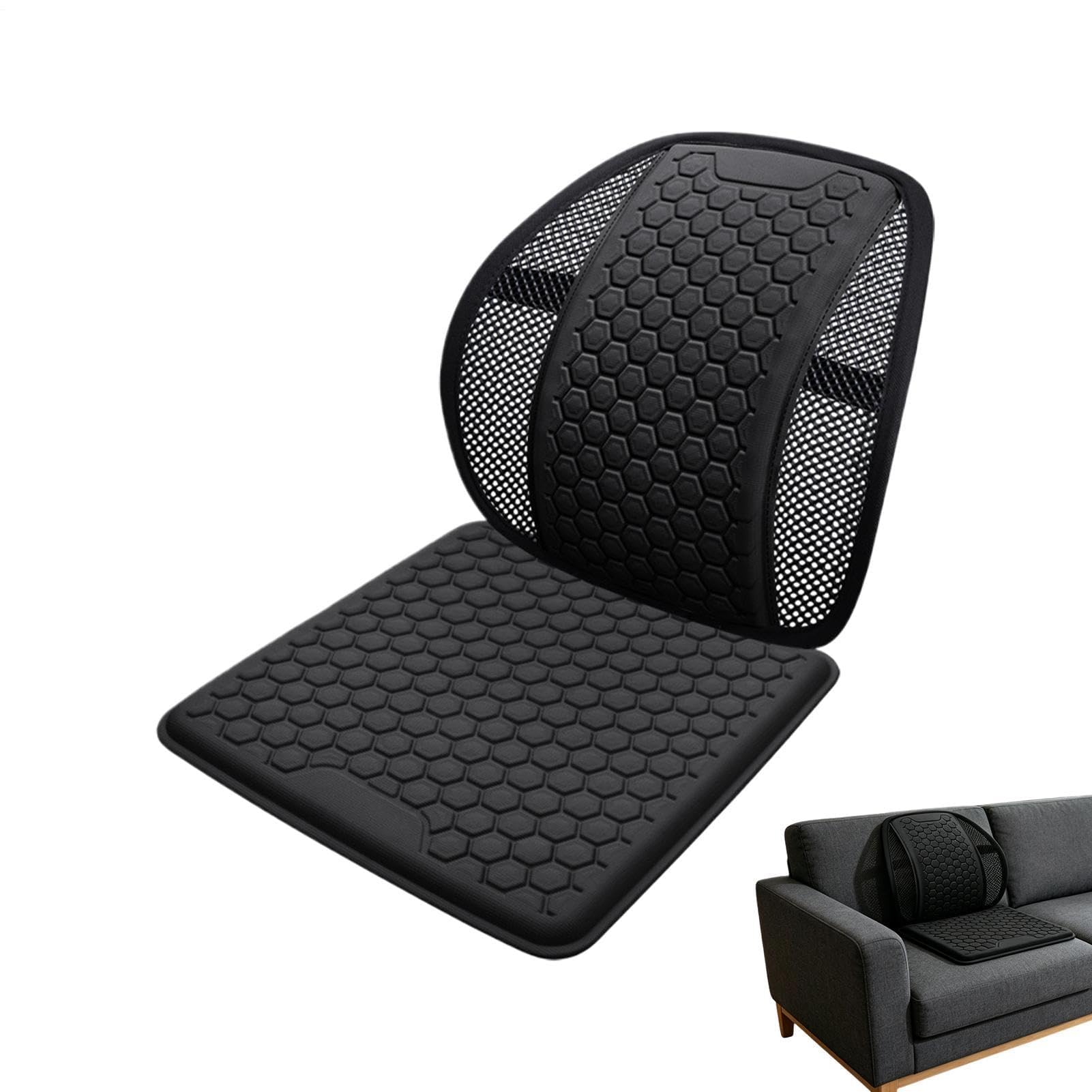 Muiltvoe Cooling Car Seat Cushion | Summer Auto Seat Mat - Auto Lower Back Support,for Drivers Men Road Trips Camping Urban Driving Daily Commute School Run Sedans SUVs RVs