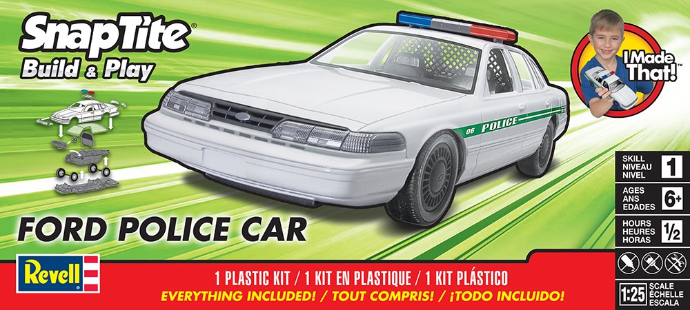 Revell Monogram w skali 1:25 Snaptite Ford samochód policyjny