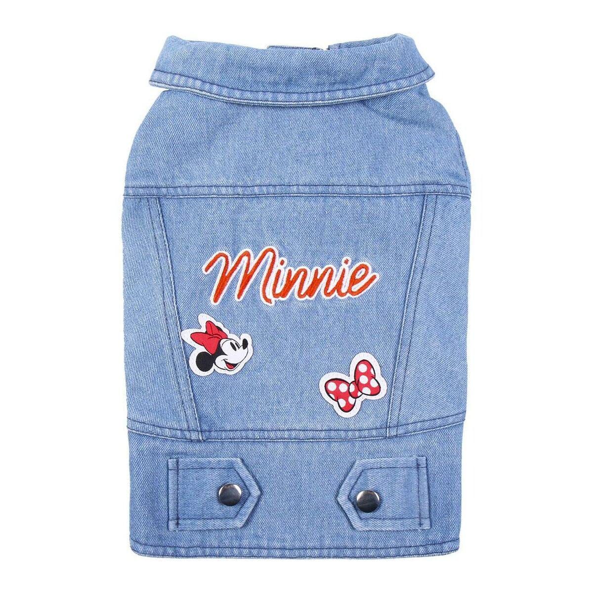 Cerdá - For Fan Pets - Chaqueta para Perros de Tela Vaquera Fabricada en Algodón al 65% y Poliéster al 35% | Ajuste de Velcro y Estampada con su Personaje Favorito de Minnie - Licencia Oficial Disney