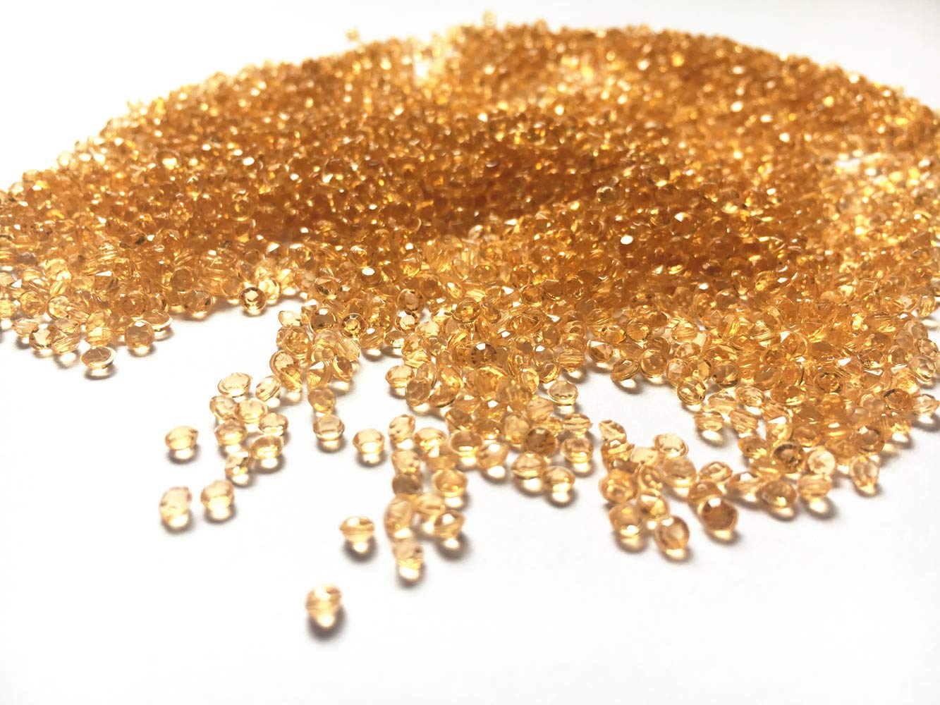 Acrylic Diamonds Faux Round Crystals Treasure Gems for Table Confetti, Table Scatters, Vase Fillers, Arts & Crafts, Wedding Decoration (2.5mm 10000pcs Champagne)