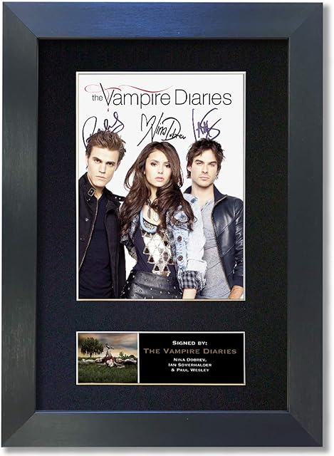 THE VAMPIRE DIARIES Mounted Signed Photo Reproduction Autograph Quality Print A4#348