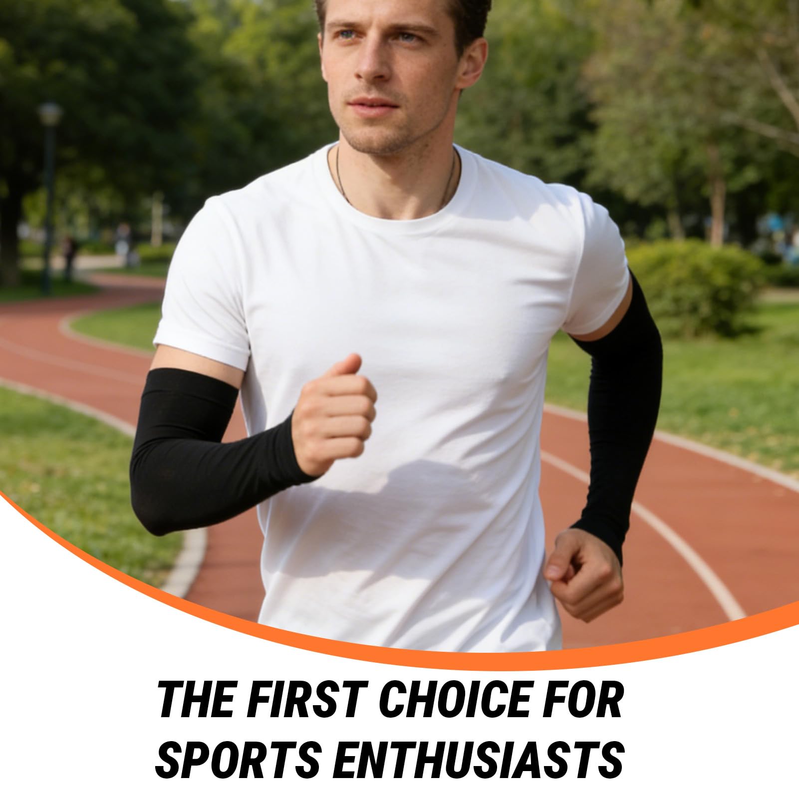 Manchette Anti UV,Noir,Manchette Respirante Rafraîchissante UPF50+ Protection Solaire pour Bras Homme et Femme,Antidérapante,Séchage Rapide,Compression Légère pour Cyclisme Randonnée Golf
