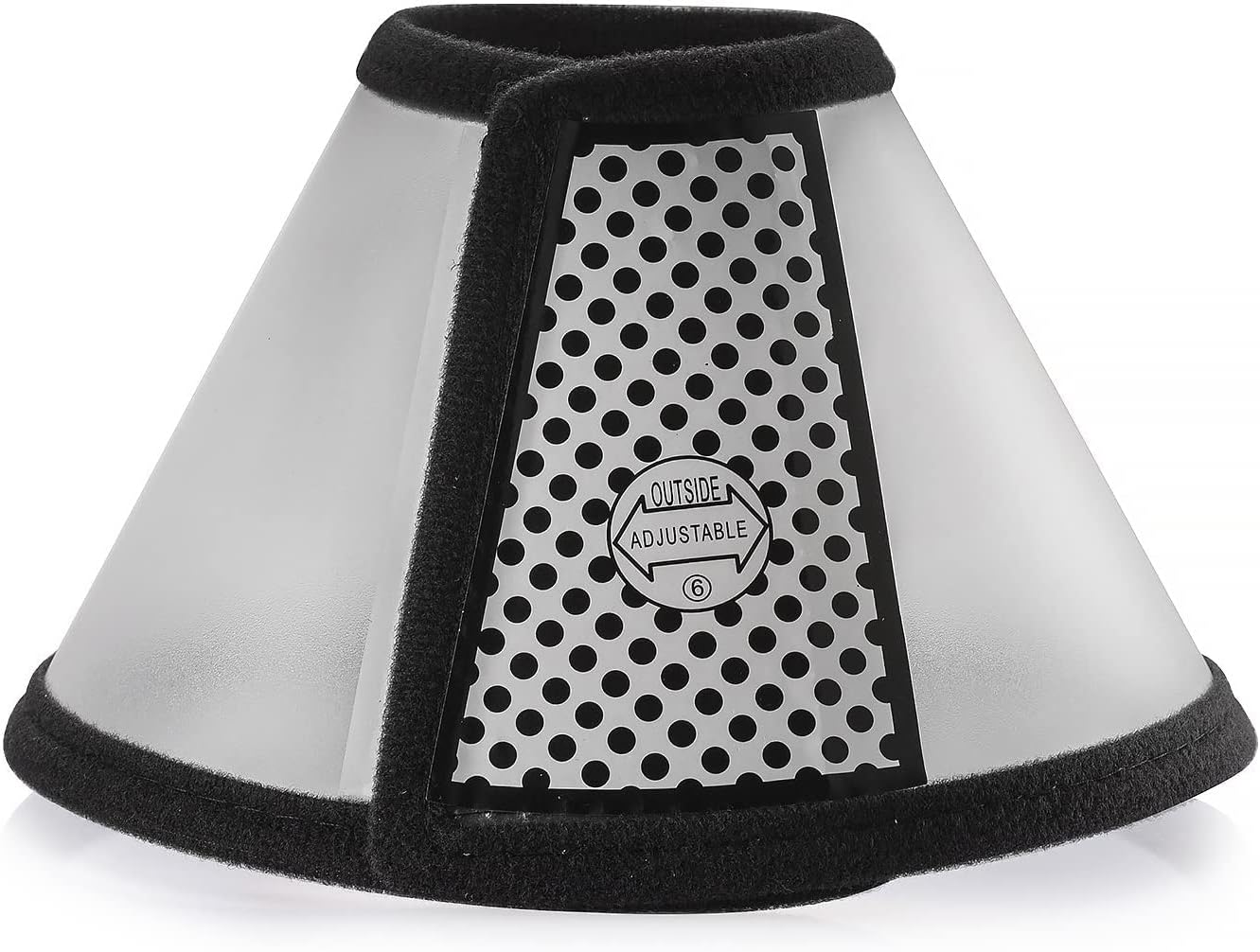 Adjustable Recovery Pet Cone E-Collar for Cats Puppy Rabbit, Plastic Elizabeth Protective Collar Wound Healing Practical Neck Cover (M (42cm*21cm deeps 12.5cm))
