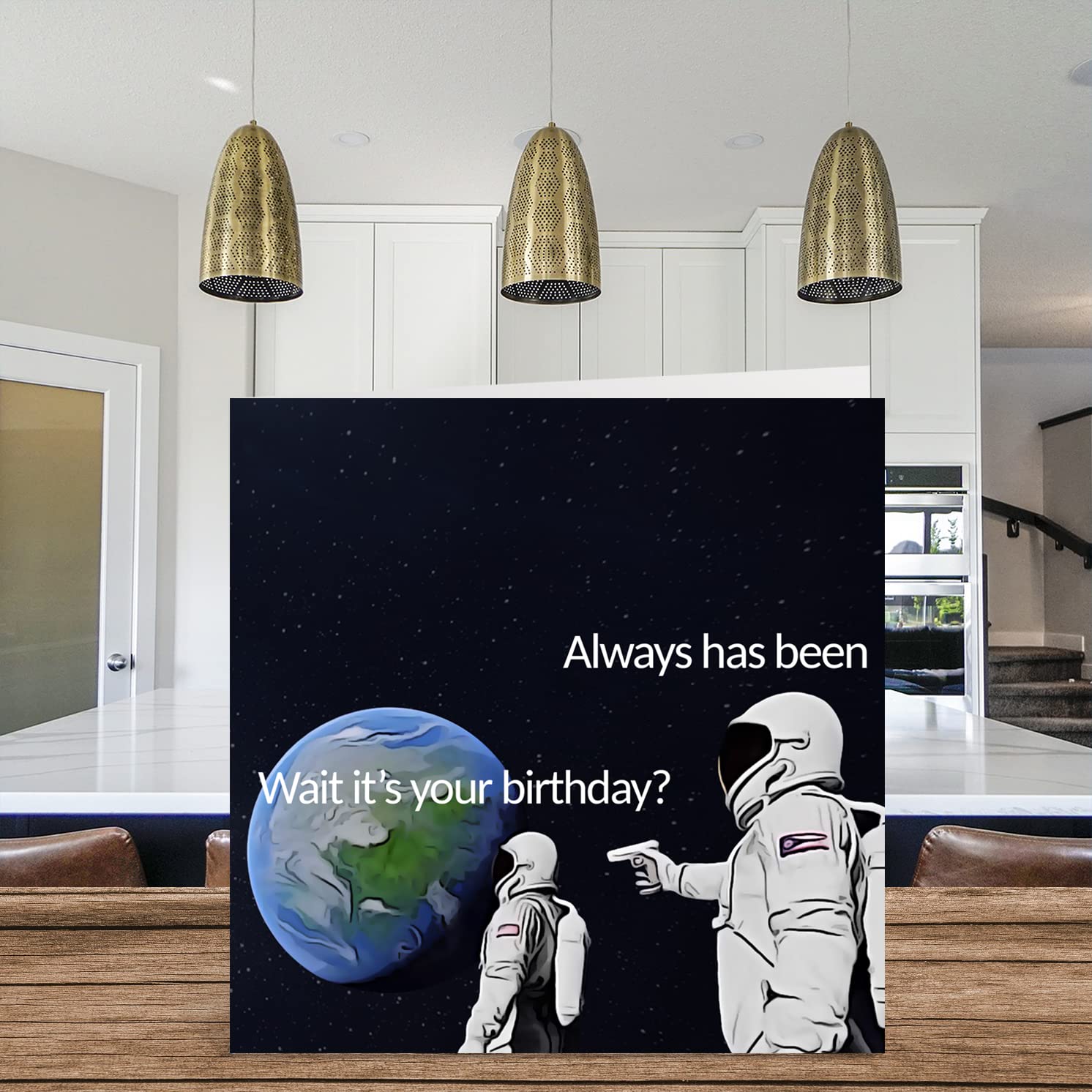 Funny Birthday Cards For Women Men - On The Hob - Happy Birthday Card For Mum Dad Brother Sister Son Daughter Cousin Bestie, 145mm X 145mm Joke Humour Banter Bday Greeting Cards