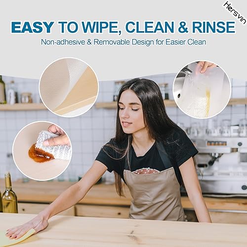 Miniatura 6 de Revestimientos para cajones de 20 x 20 pies, no adhesivos, protector de armario, forro de gabinete de cocina, revestimiento de refrigerador