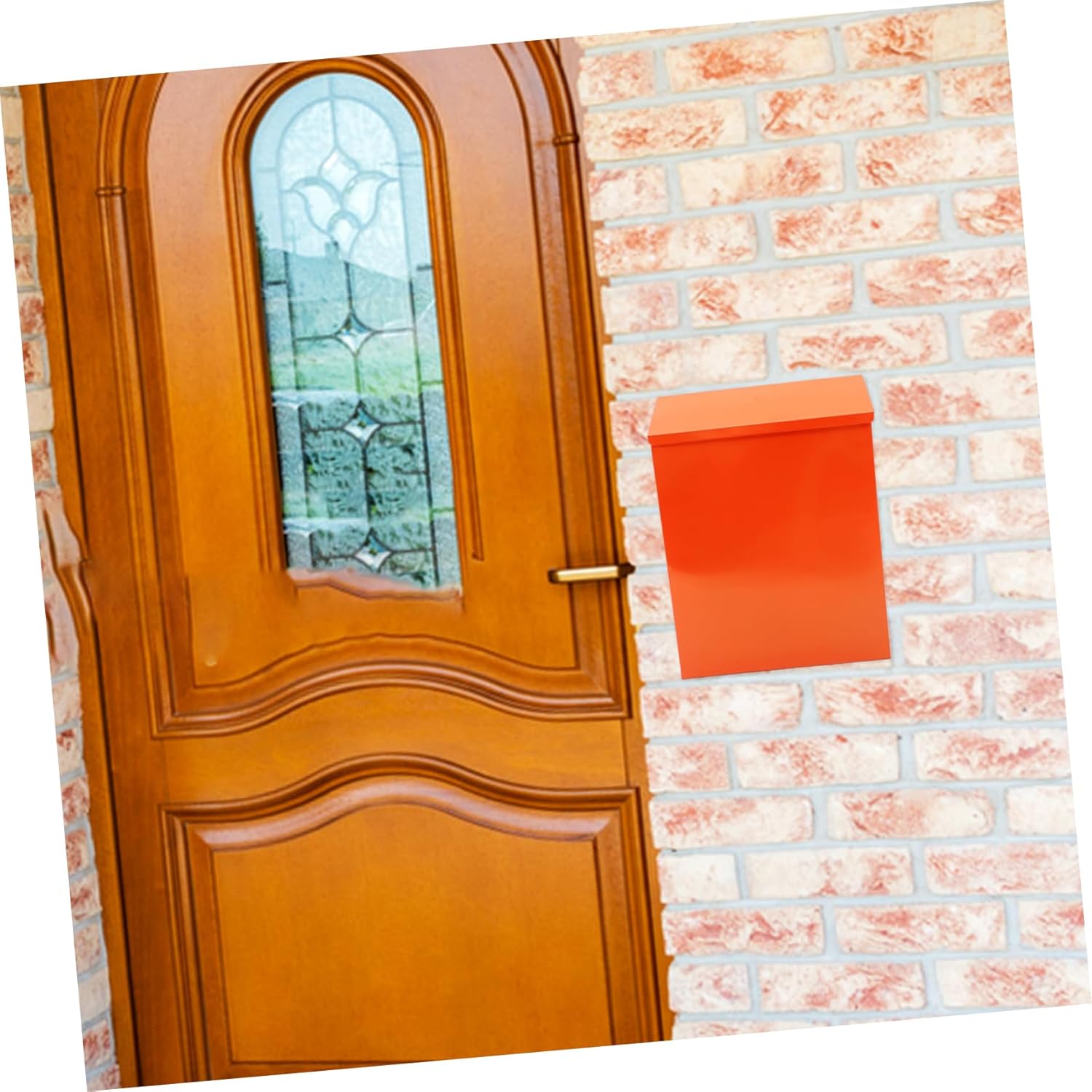 Vintage Wall Mount Mailbox Lock Letter Box for Weather-Resistant Design Multi-Functional Suggestion Box