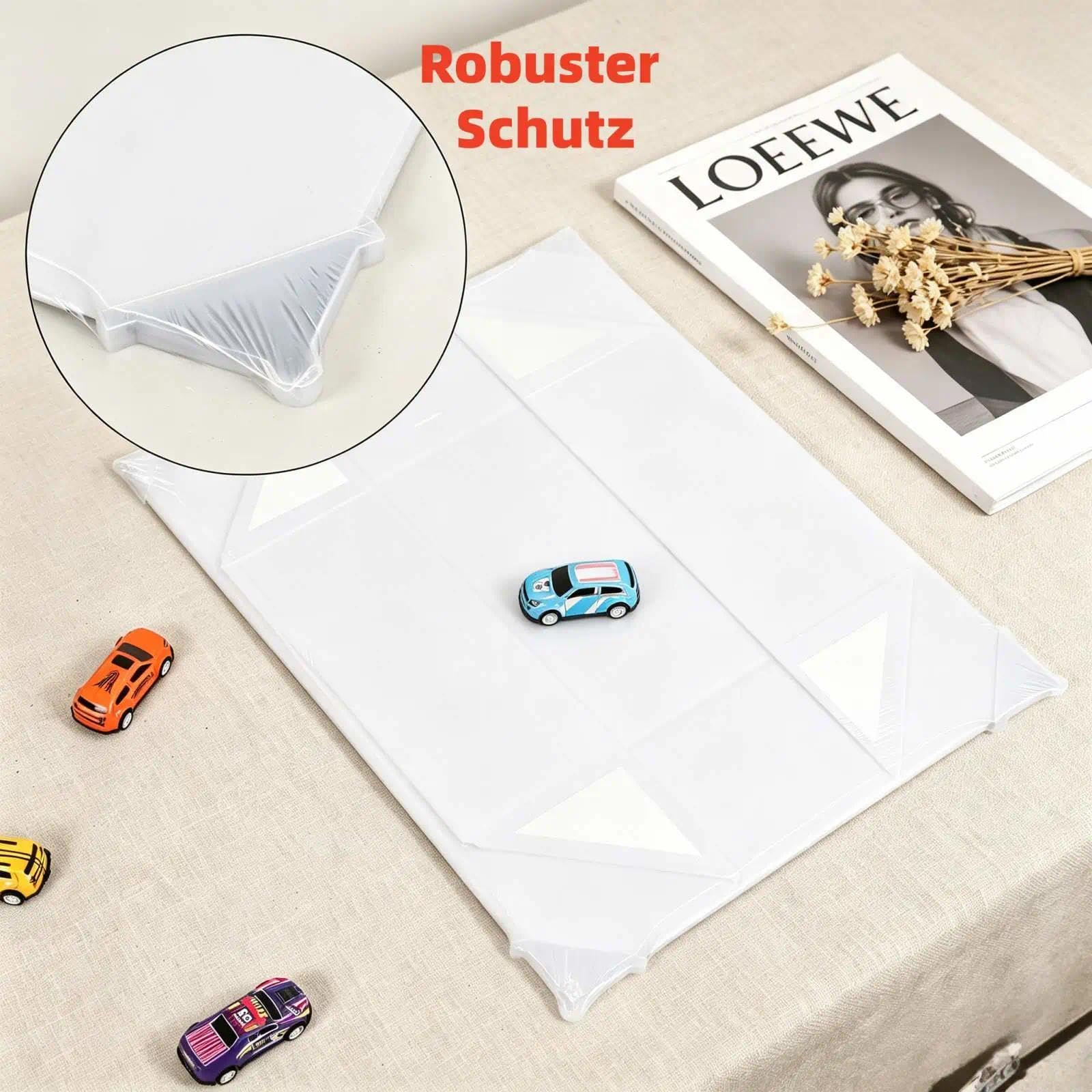 Weiß Geschenkbox groß 42 x 33 x 13.5cm Geschenkbox mit Deckel 3 Stück
