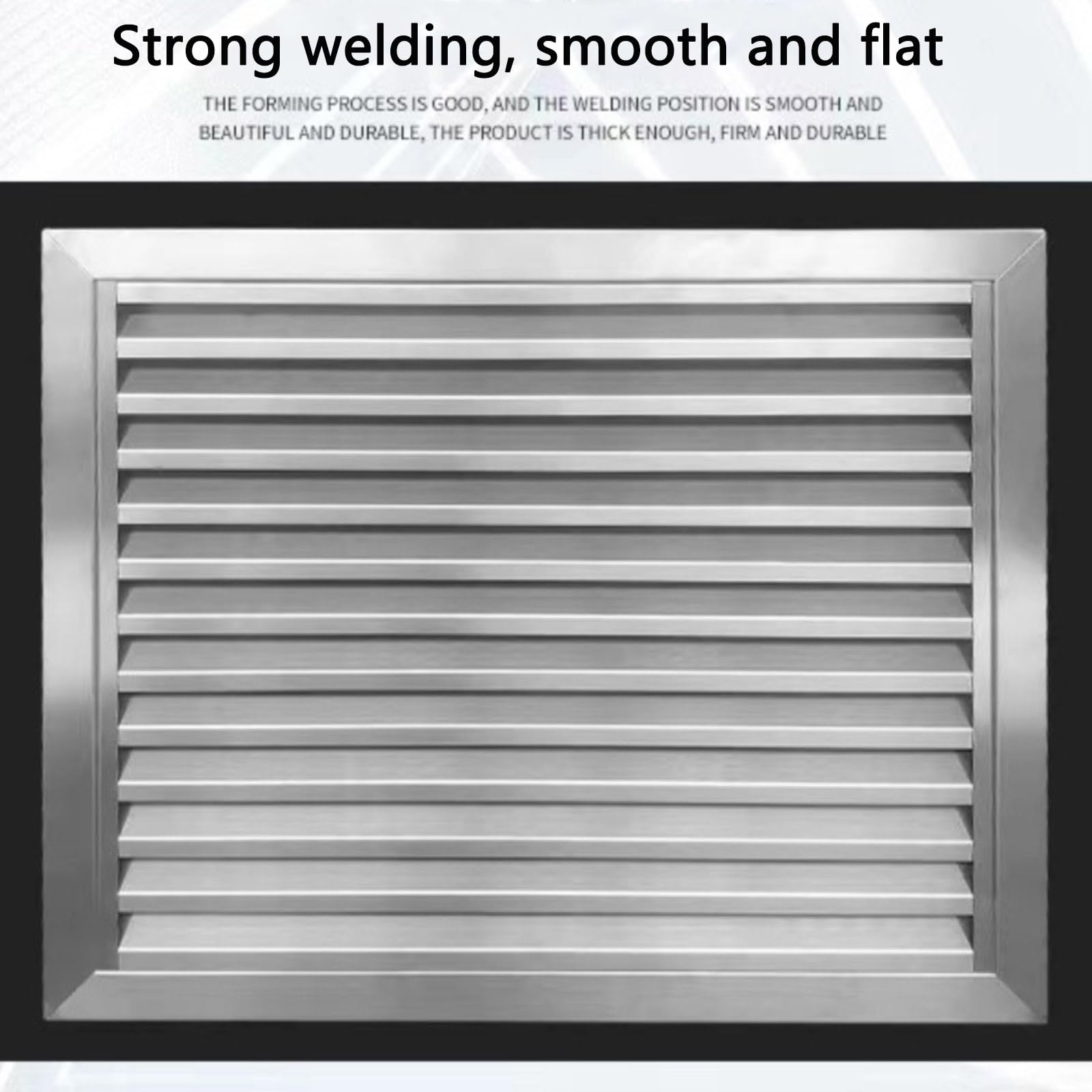 Couvercle de grille de Ventilation à persiennes en acier inoxydable 304, 300x300 12x12 pouces.(300 * 300mm)