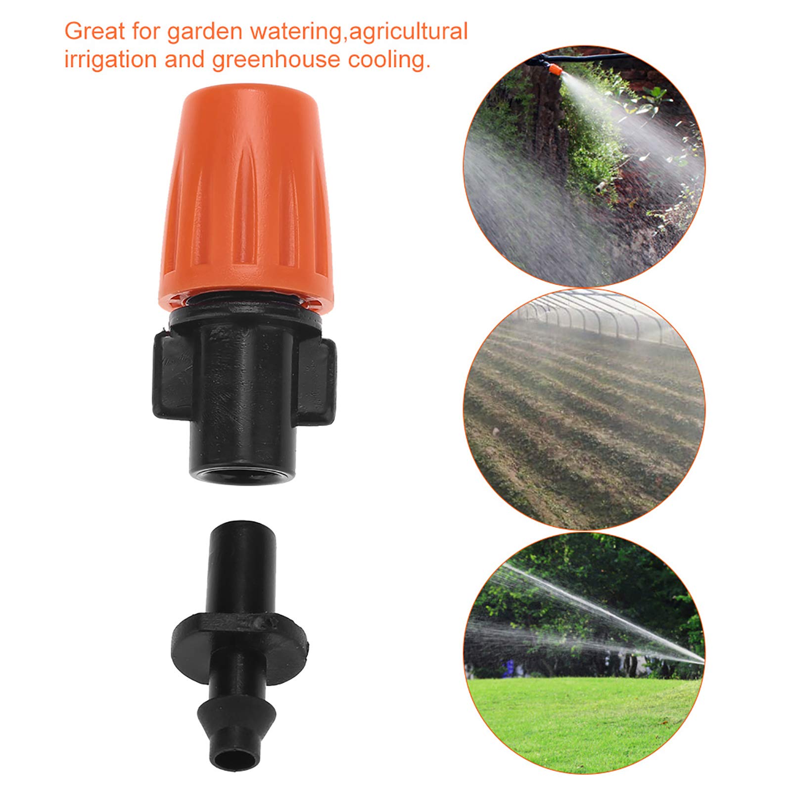 Emettitori per irrigazione a goccia 1/4,Gocciolatori per irrigazione a goccia - Emettitori di gocciolamento per spruzzatore a 360 gradi | Irrigatori per irrigazione a goccia 50 pezzi, kit di irrigazio
