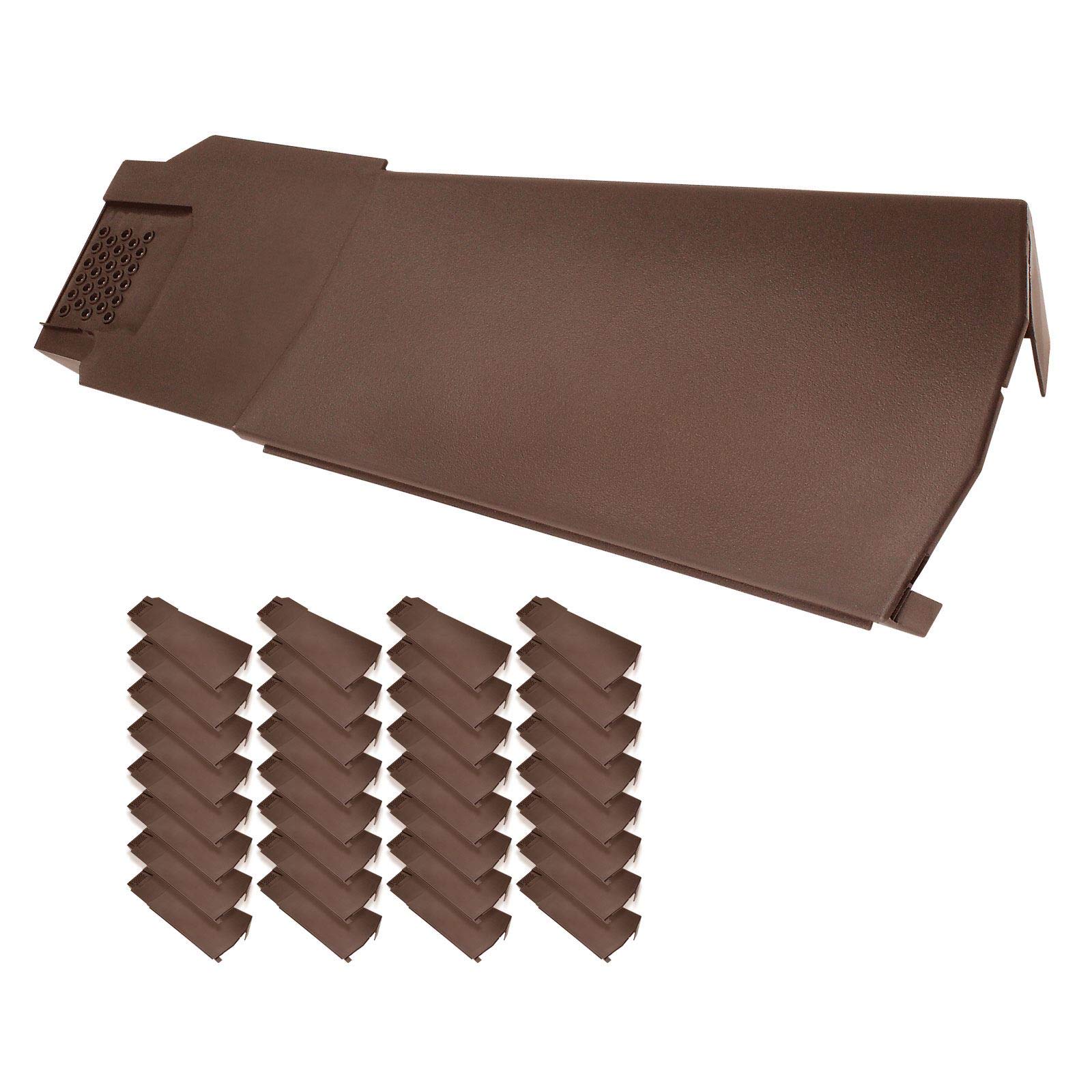 Klober KR9785-0247 Contract Dry Verge Unit (32 Pack) - Left, Brown