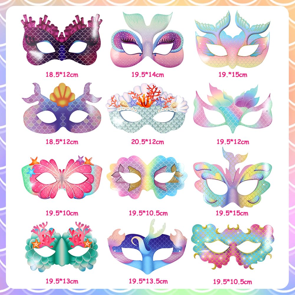 YRPACFB Carnival Party Mask, Mardi Gras Mask, Feather Mask Eye Mask Decoration, Carnival Eye Mask - Image 2
