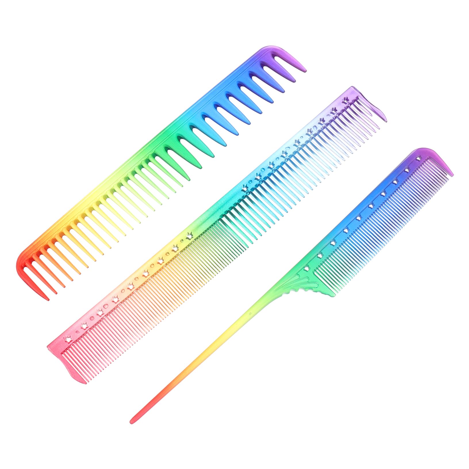 FRCOLOR 9 Piezas peine de peluqueria peine de pelo s de burlas de pelo portátil de estilismo para desenredar de peluquería s de peluquero el plastico
