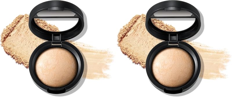 LAURA GELLER NEW YORK Baked Natural Glow Highlighter Radiance Enhancing Makeup, French Vanilla (Pack of 2)