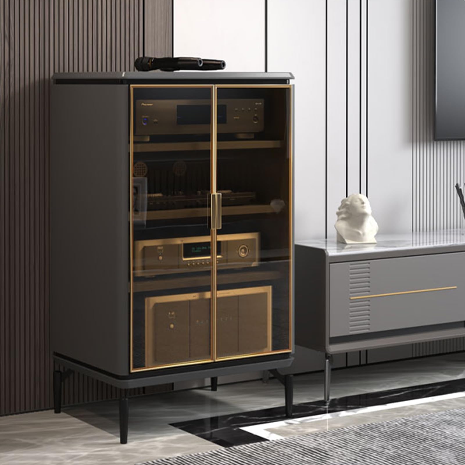 Stereo cabinet,audio rack cabinet,audio cabinet,av cabinet,glass audio cabinet,stereo cabinets,media rack,hifi rack,corner entertainment center,audio