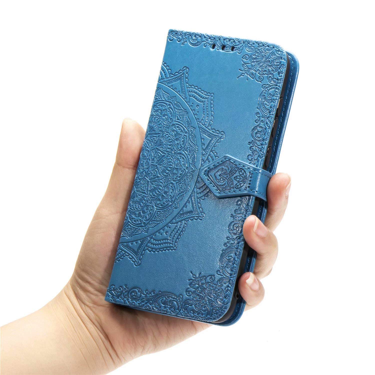 TingYR Cover Flip Per Motorola Moto G9 Power: Custodia Portafoglio Con Slot Carte E Supporto (Grigio)