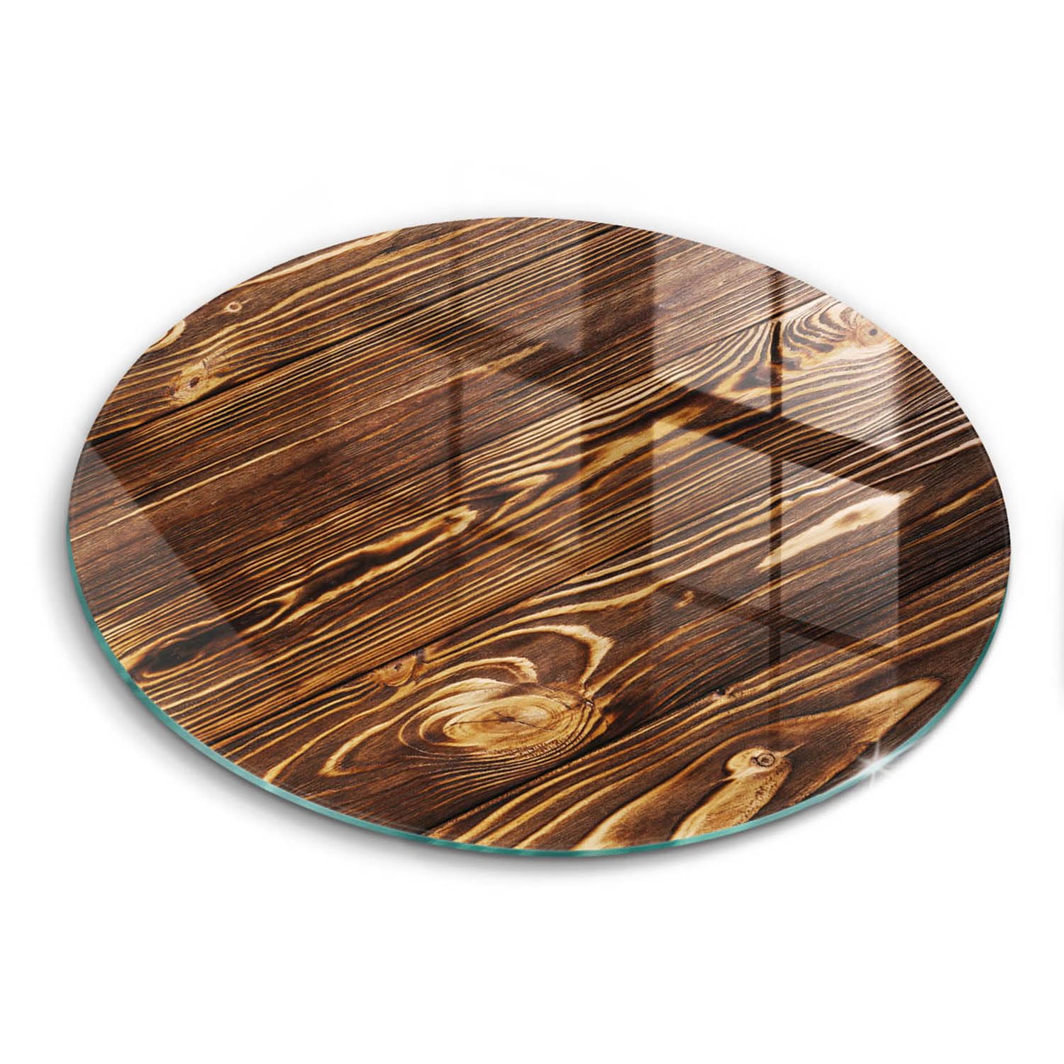 Planche à découper induction protection plaque cuisson 30cm Wallfluent bois résistant