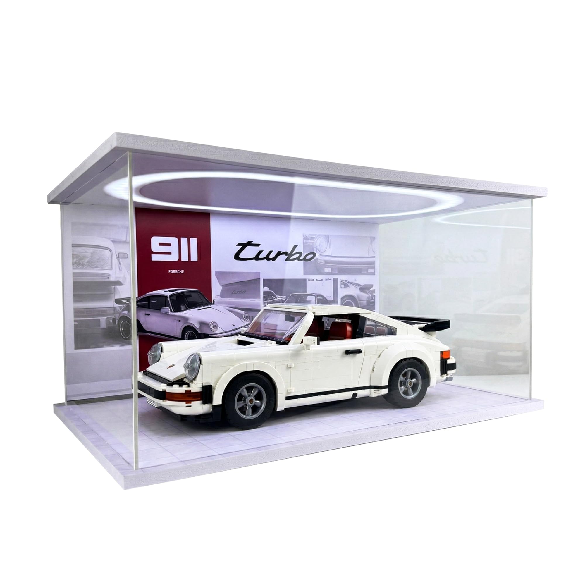 Vitrina acrílica con luz para LEGO Porsche 911 (10295)