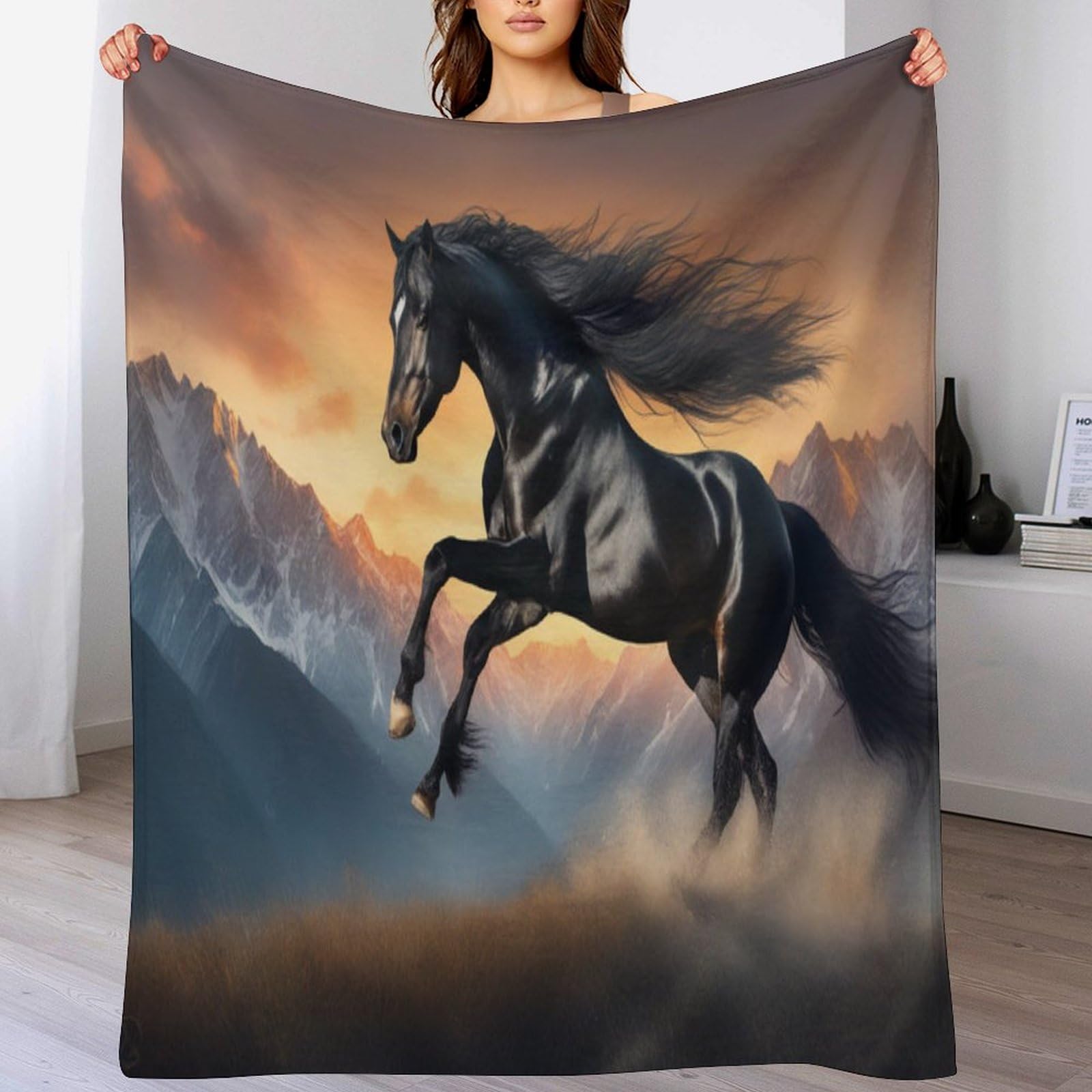 Manta de forro polar ligera y supersuave de franela estampada para sofá o cama de 180 x 200 cm