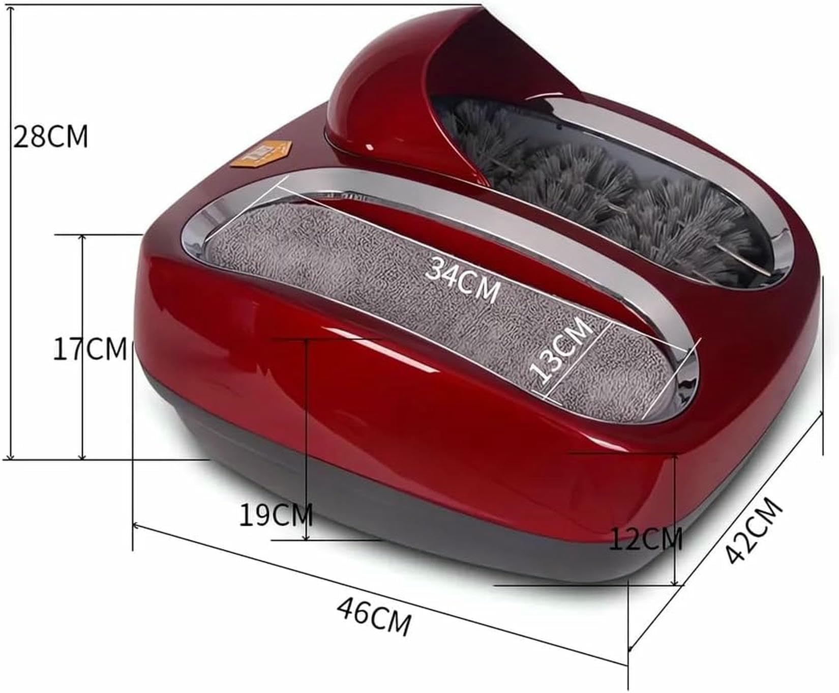 Weiße Smart Boots Schuhsohle Wasserbürstenmaschine, vollautomatische Schuhsohlenreinigungsmaschine, Haushaltsschuhe, Reinigungsausrüstung, intelligenter automatischer Induktionsstiefel, Gold