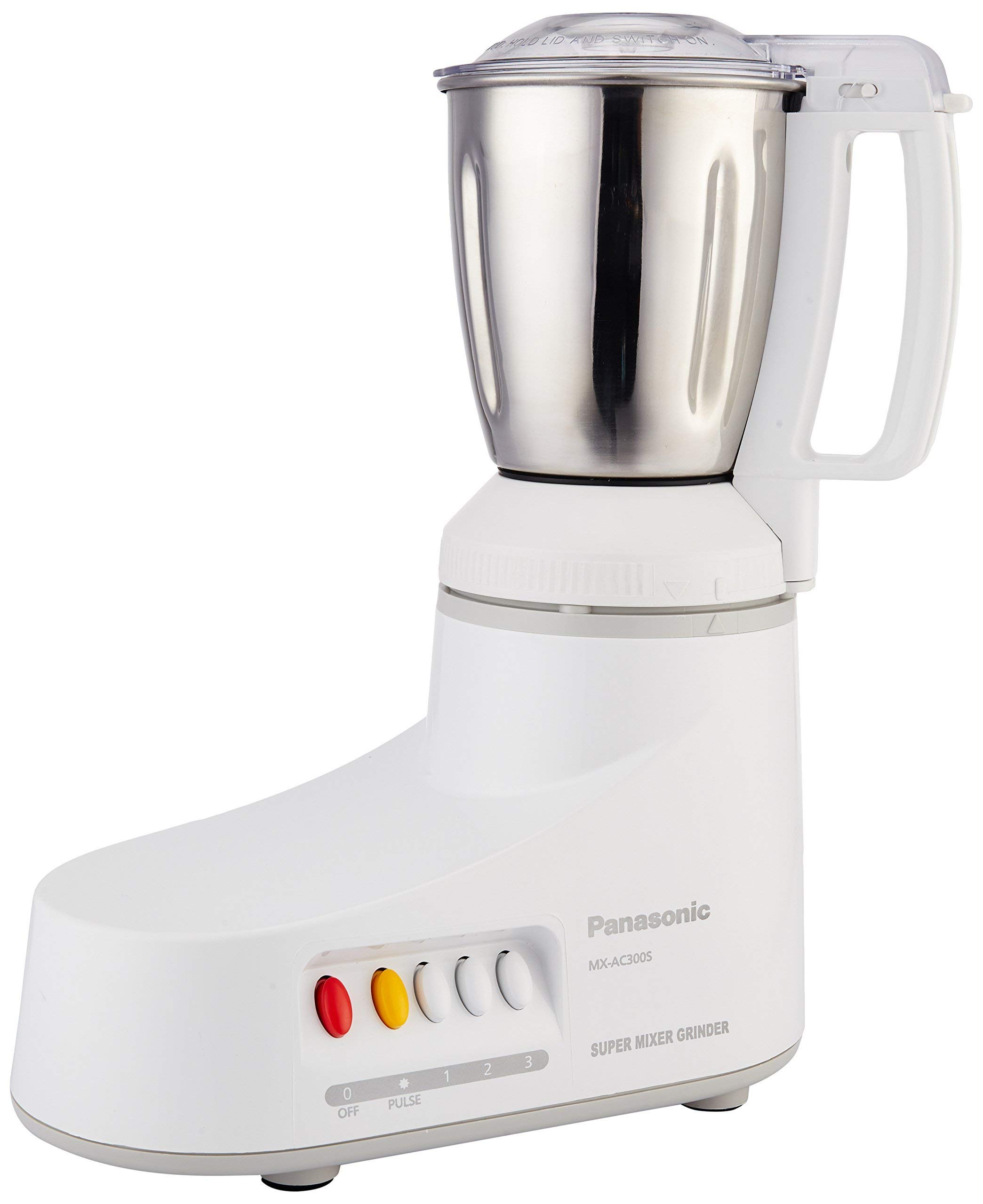 Panasonic MX-AC300S-H 550-Watt 3-Jar Super Mixer Grinder (Grey)
