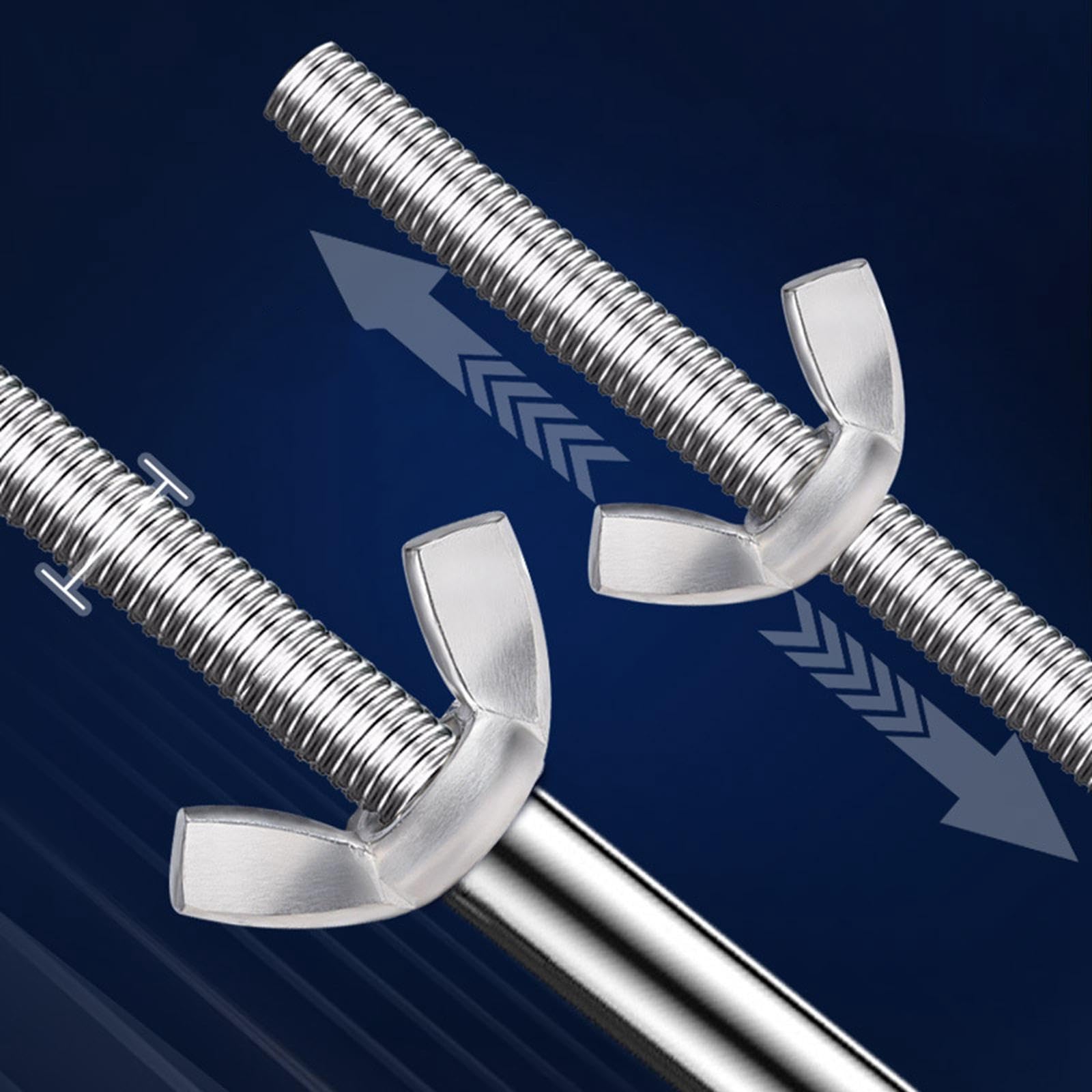 perfk Supporto Regolabile sottolavello Resistente per Accessori per WC, Installazione Rapida con 4 aste in Acciaio, Diametro Interno 6 cm, da 53 Cm a 63 Cm