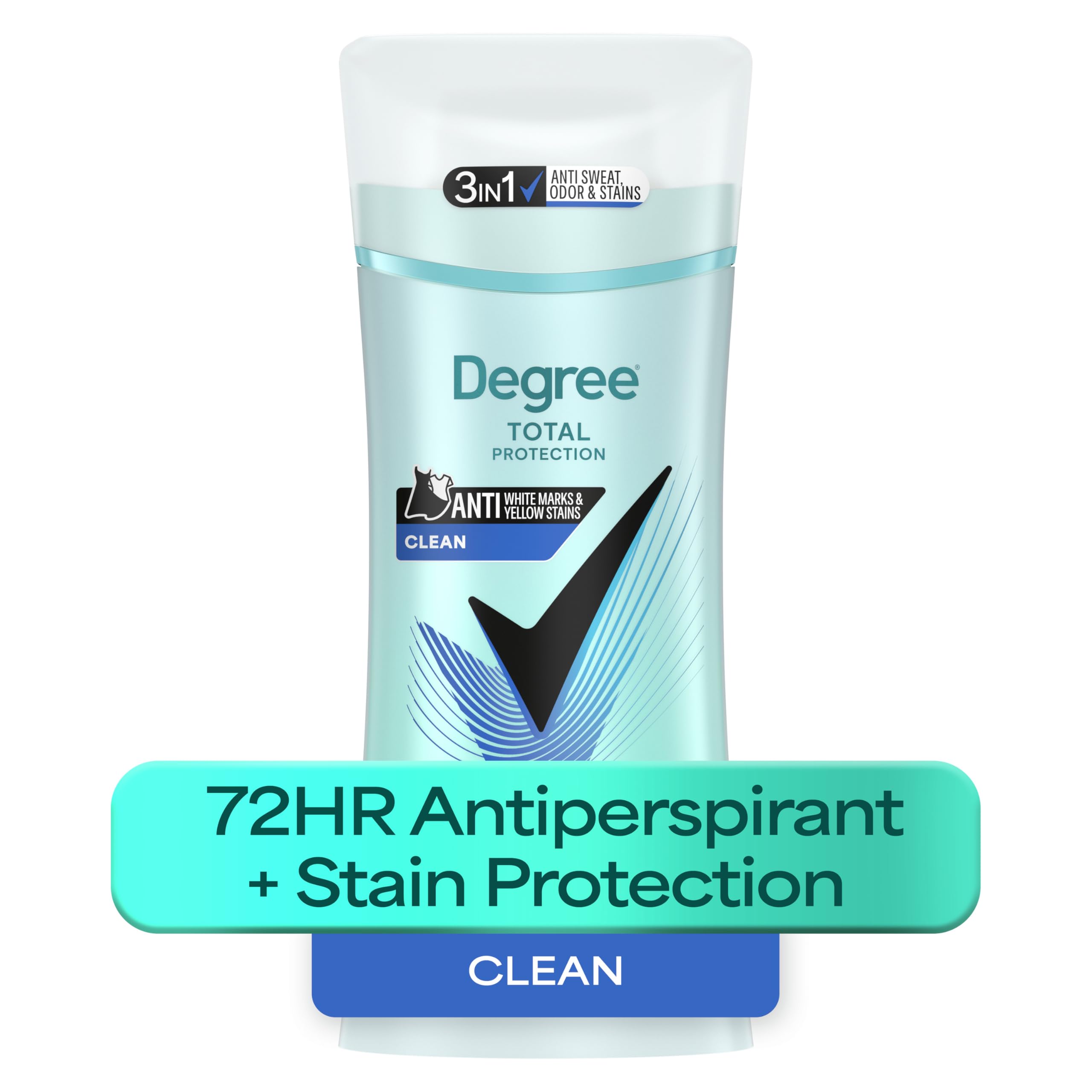 Degree Women Antiperspirant Deodorant Stick Twin Pack, Pure Clean 2.6 oz by Degree
