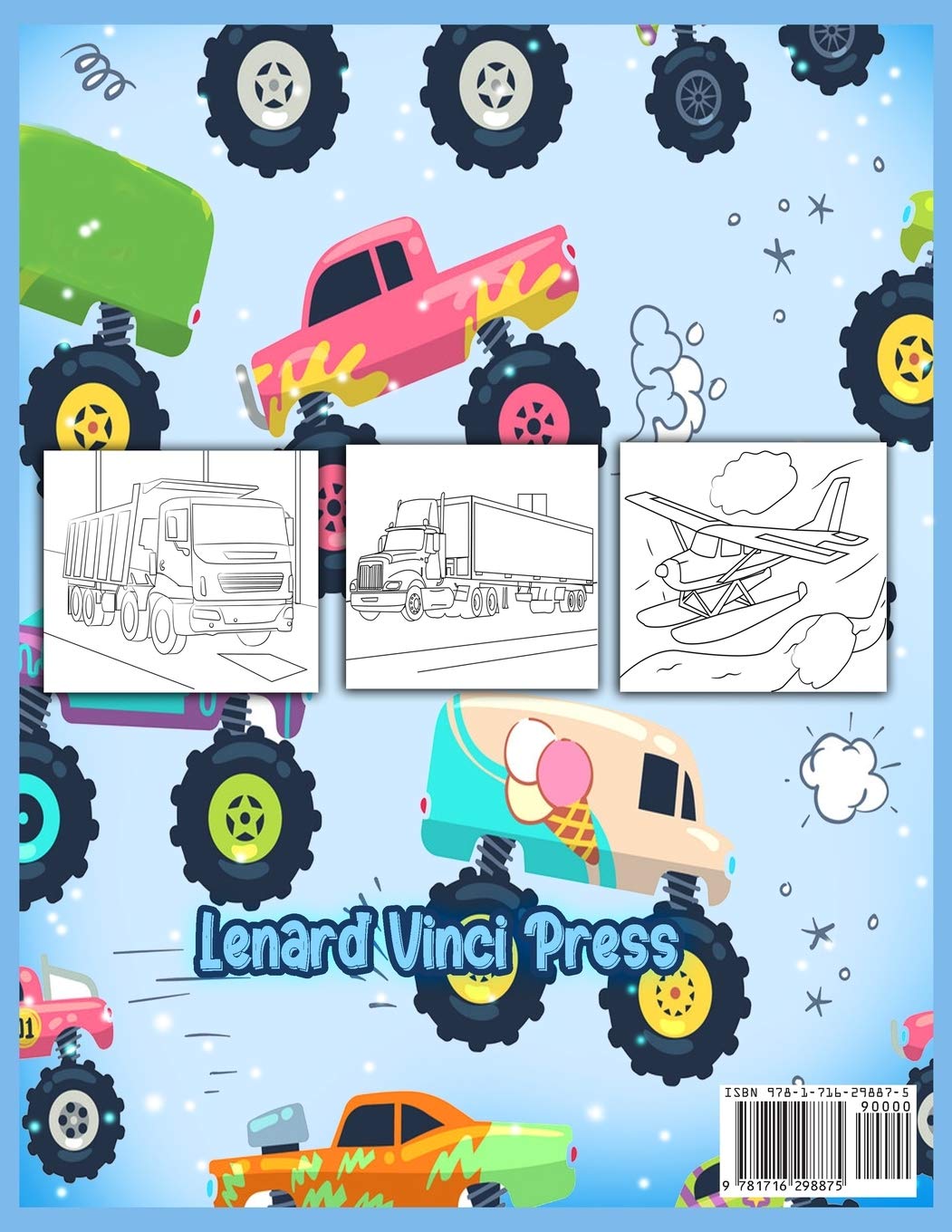 Camion Automobili e Aerei: Incredibile Libro da Colorare per Bambini e Ragazzi dai 3 agli 8 anni, Libro da Colorare per Ragazzi e Ragazze, con Oltre 50 illustrazioni di Alta Qualità