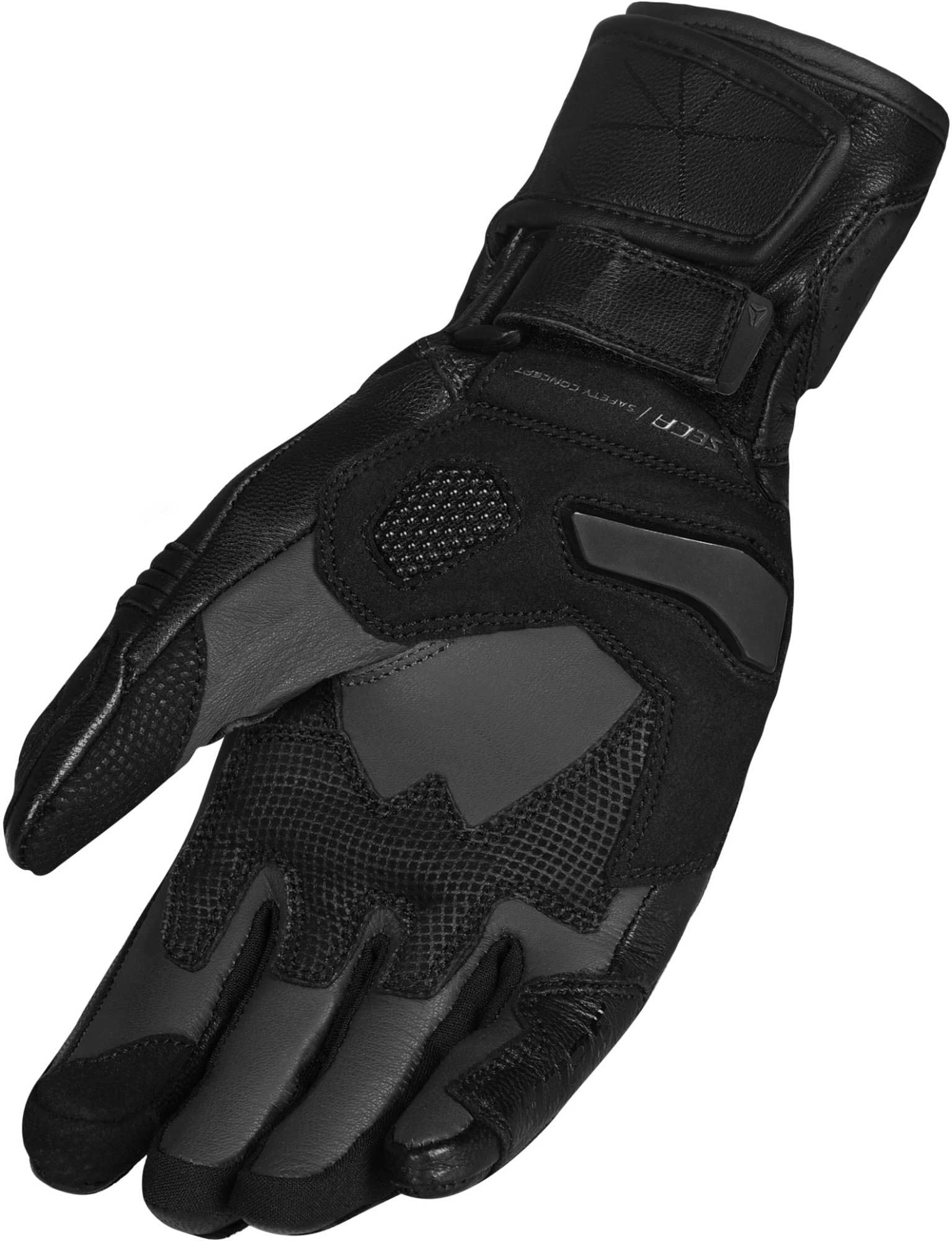 Seca Atom Damskie rękawice motocyklowe, czarny, XS