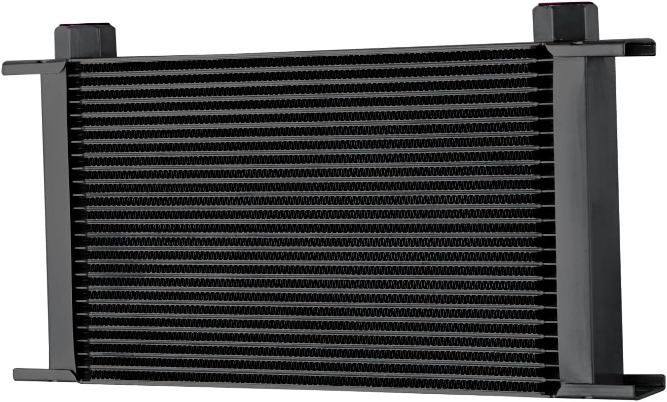 Transmission Oil Cooler for 2001-2005 Chevy Silverado GMC Sierra 2500 3500 HD 6.6L V8 Engine with Cooler Lines Kits #89040217 (Black)
