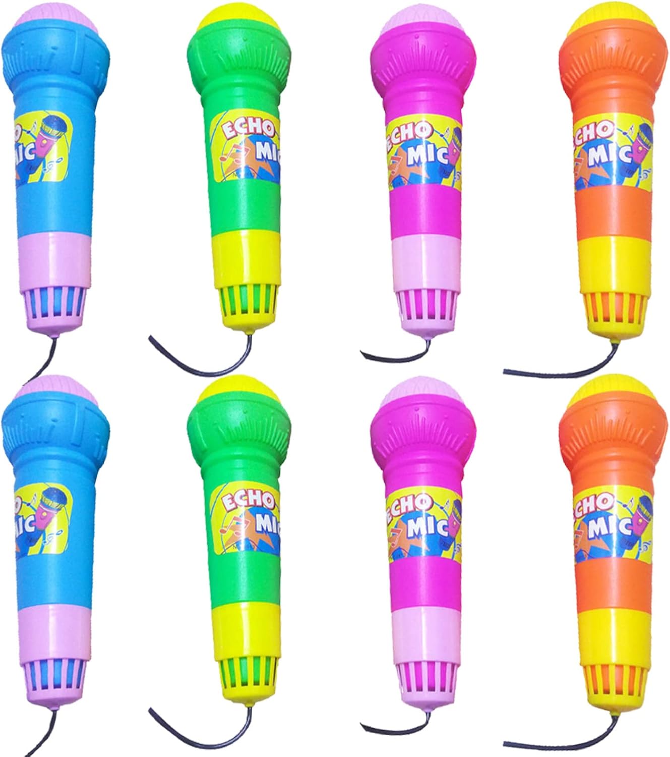 Toyvian Baby Toy 8pcs Echo Microphone Simulation Microphone