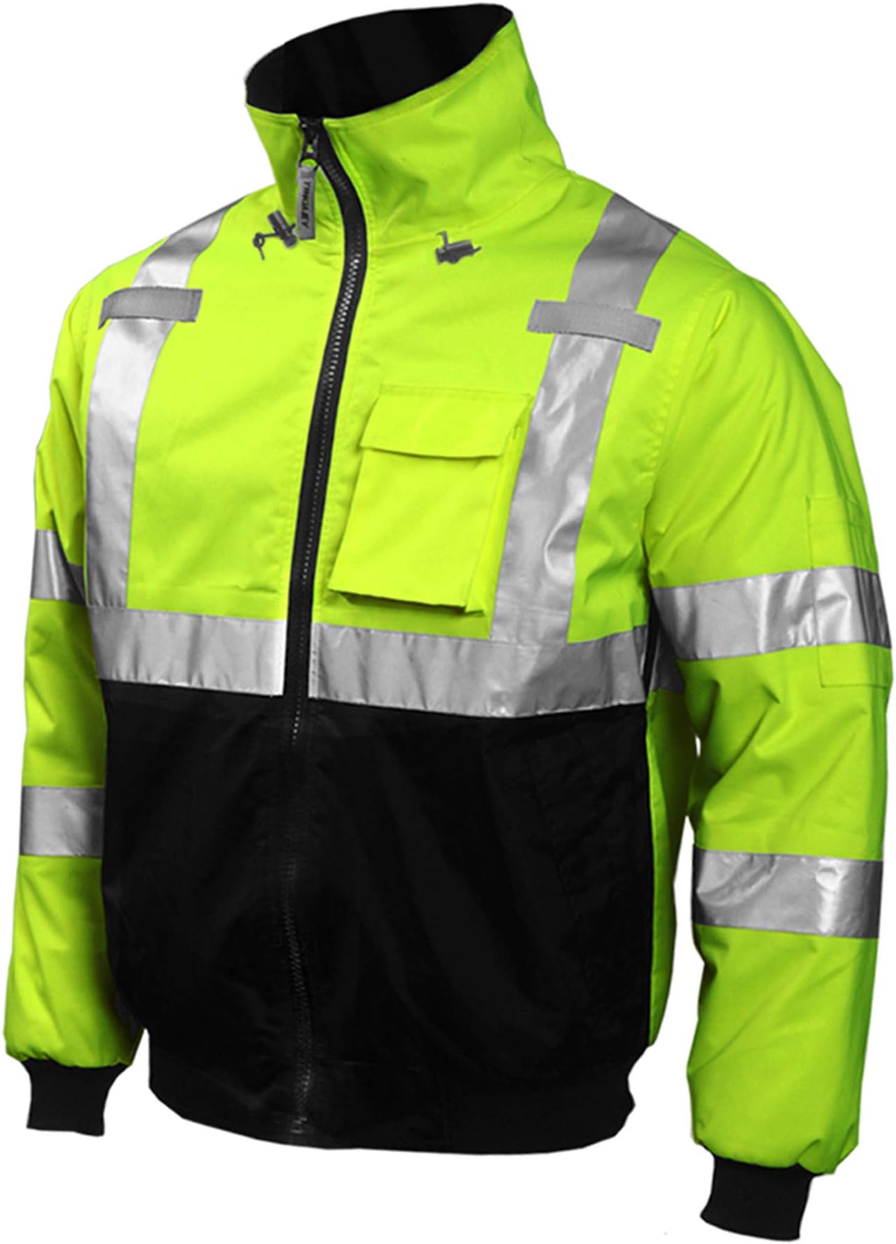 Tingley Job Sight High-Visibility Bomber Jacket, 3X-Large, Hi/Vis Yellow
